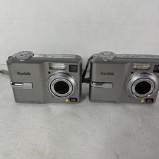 PARTS ONLY- 2 Kodak Digital EasyShare Cameras C743 7.1MP Silver Neither Turn On