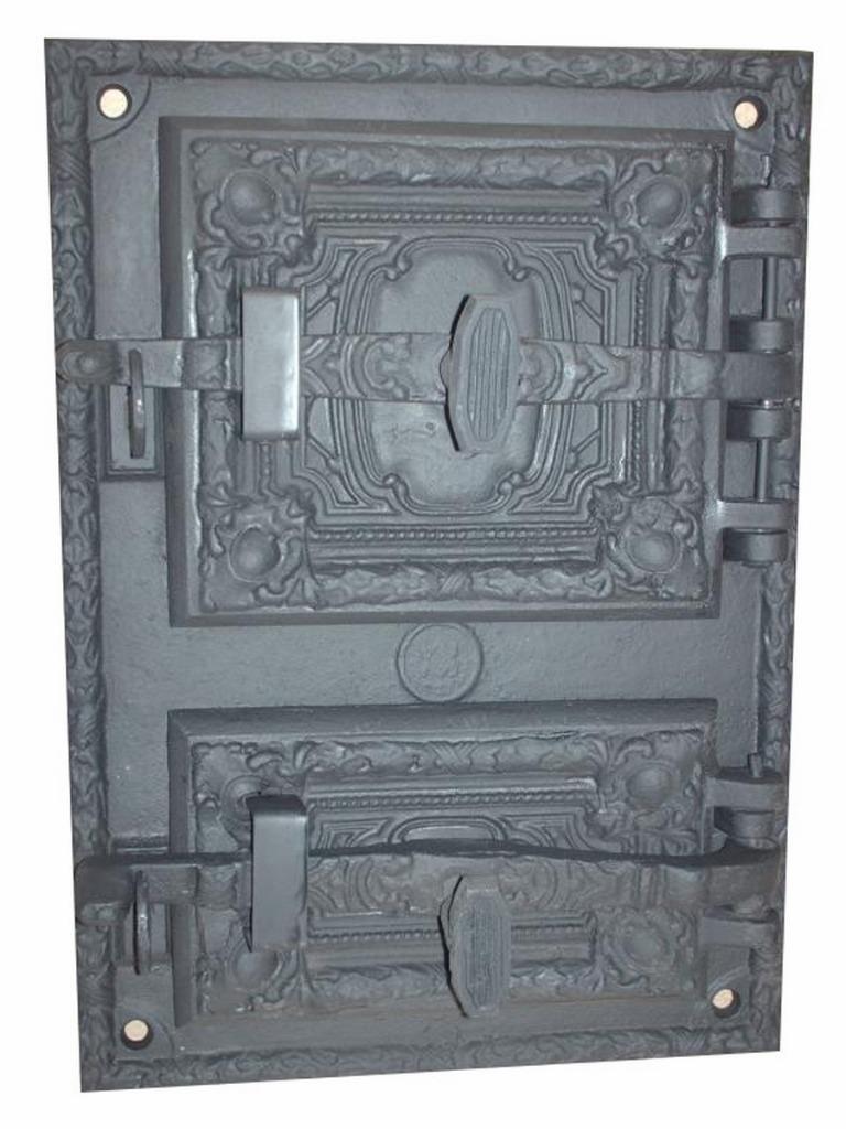 Cast Iron Fire Door Clay Bread Oven Pizza Stove Fireplace Grey PZ) 41,5