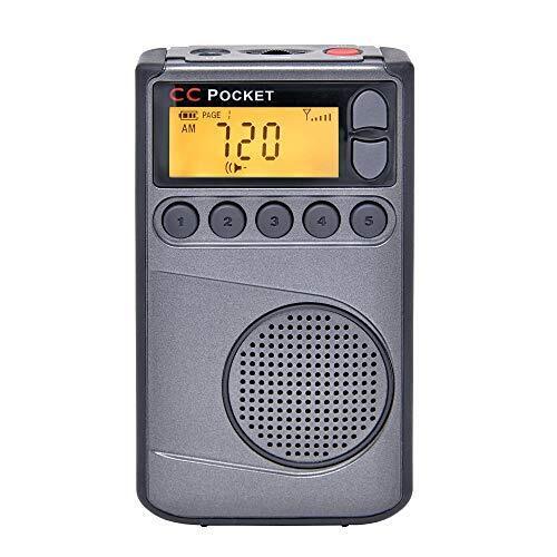 CC Pocket AM FM and NOAA Weather Radio with Clock and Sleep Timer - Picture 3 of 8