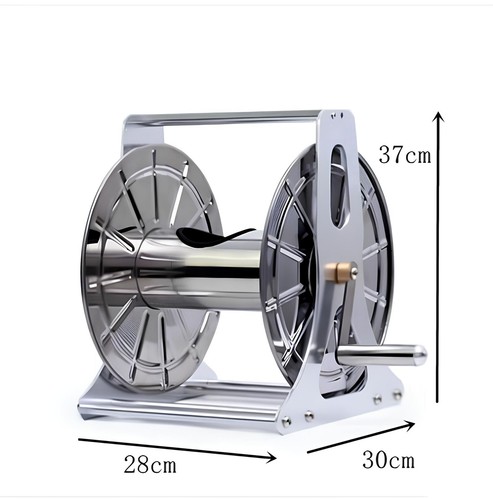 Garden Hose Holder Rack Garden Hose Reel Stand 1/2'' X 60M Holder Heavy Duty - Picture 12 of 13