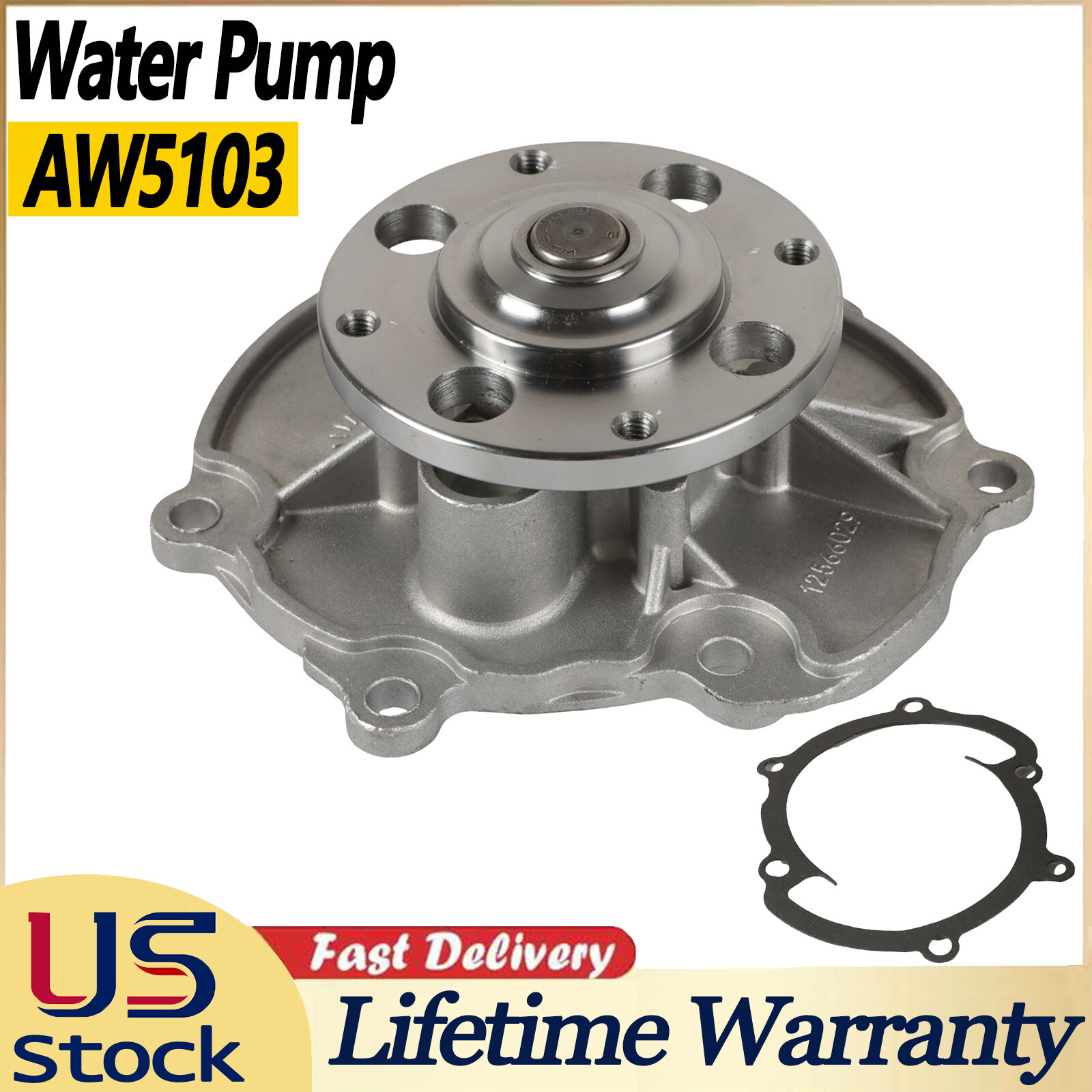 Water Pump for 2004-2017 Buick Cadillac Chevrolet GMC V6 2.8L 3.0L 3.6L  AW5103