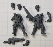 Warhammer 40k Genestealer Cult Bits Goliath Truck Neophyte Crewmen x2