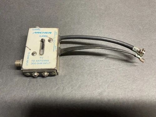 Vintage TV Game RF Switch Box Atari Pong Colecovision Intellivision Commodore