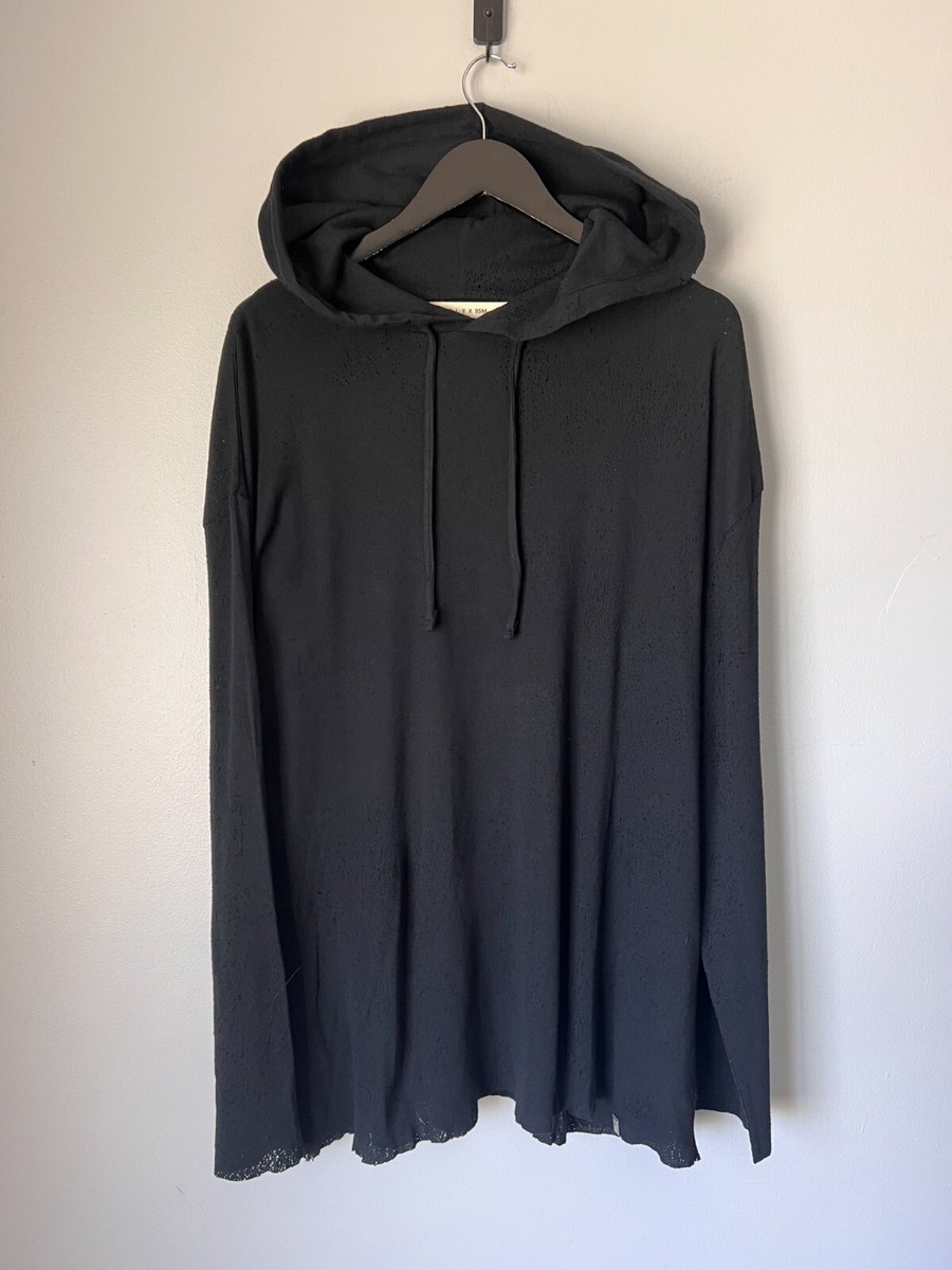トップス 1017 ALYX 9SM - damage big hoodie 1017 Alyx 9SM Destroyed Hoodie - Size XL - Black - NEW | eBay