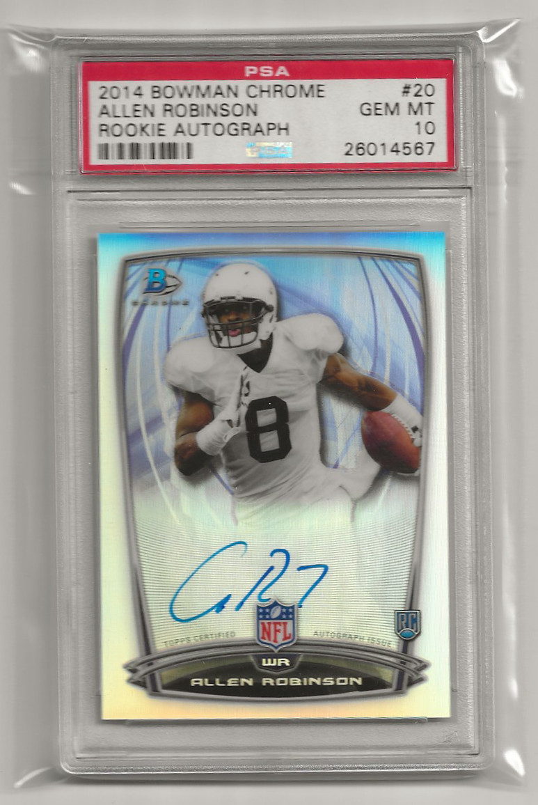 Allen Robinson Bowman Chrome Rookie Autograph #20 Base