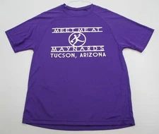 LESLIE JORDAN Men's Size S Athletic FITNESS CYCLING RUNNING Purple SHirt