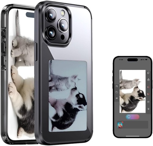 Étui pour smartphone écran encre pour iPhone 15 Pro Max images à faire soi-même transmission NFC - Photo 5 sur 10