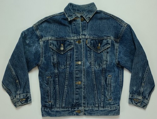 Brown Tab Denim Jean Jacket 90s 