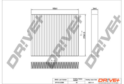 DR!VE+ DP1110.12.0086 FILTER, INTERIOR AIR FOR BESTURN (FAW) MAZDA