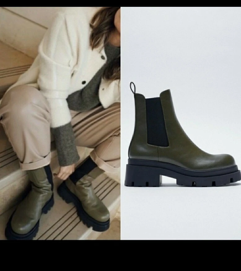 zara low ankle boots