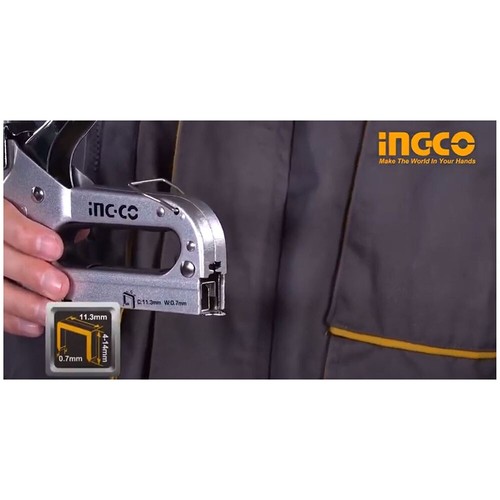 Ingco HSG1403 GRAFFATRICE ECO PER PUNTI DA 4 A 14 mm CUCITRICE IN FERRO manuale - Foto 5 di 9