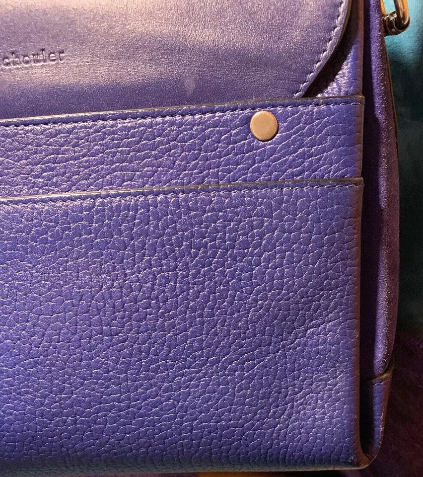 Bolsa de ombro/transversal Proenza Schouler Blue Elliot. Camurça/Couro, Excelente - Imagem 4 de 4