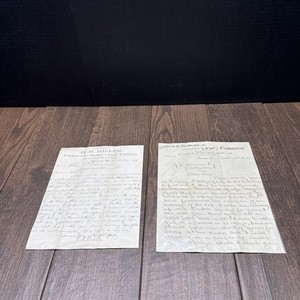 Lot Of 2 Vintage 1895 & 1896 Packer Of And Dealer Letters Lancaster PA