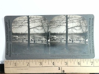 Camp Forest Chickamauga Park Stereoview Keystone View Co. 1918 TN