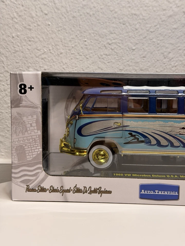 M2 Machine 1960 VW Microbus Deluxe USA Model Raw Chase 1/24 168pcs Walmart Rare - Image 2 of 4