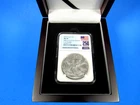 2026  Uncirculated American Silver Eagle, 40th Ann., NGC Ms 70,  250 Flag Label