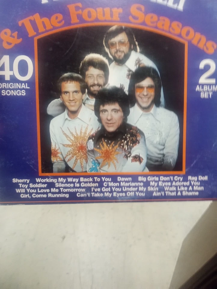 K Tel the Greatest Hits of Frankie Valli and the Four Seasons 2 Album Set Foto 2 de 4