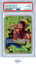 MONKEY D. RUFY ONE PIECE SET GIAPPONESE 2° ANNIVERSARIO 2024 015 PSA 10