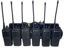 6x Motorola DP1400 UHF Analogue Walkie-Talkie Radios & 6-Way Impact Charger