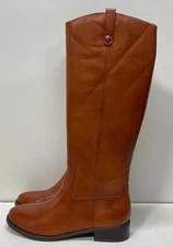 I.N.C. Women's Fawne Tan Leather Zip Knee High Boot Size 9M