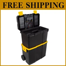 Rolling Tool Cart with Fold-Down Handle