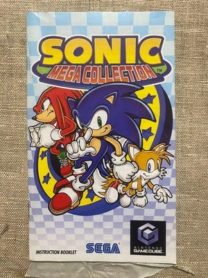Sonic Mega Collection (Nintendo GameCube) Manual Only NO GAME