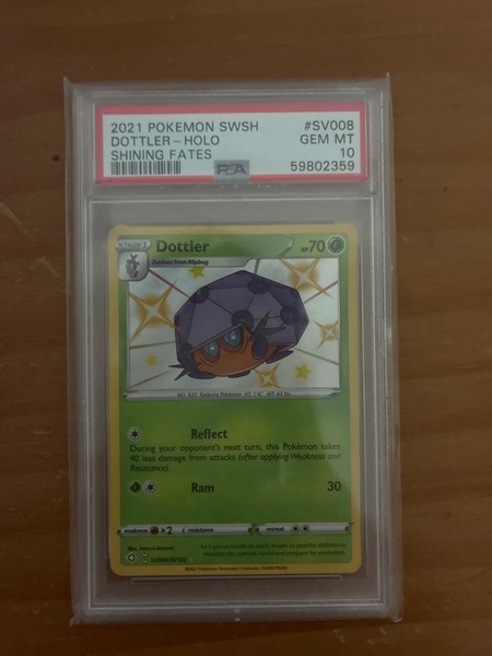 2021 POKEMON SWSH DOTTLER-HOLO SHINING FATES INGLES GEM MINT 10