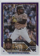 2023 Topps Series 2 Retail Purple Foil /799 Eguy Rosario #576 Rookie RC 0m89