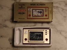 '81 BOXED Octopus NINTENDO Game & Watch VINTAGE Handheld LCD Original Electronic