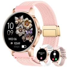 Smart Watch for Women, 1.27'' Touchscreen Activity Trackers with Rose Gold-1