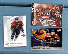 Ilya Kovalchuk 3 card lot featuring Shifting To Overdrive and die-cut
