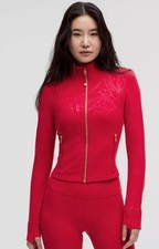 SUPER RARE- LULULEMON Lunar New Year Define Cropped Jacket Nulu Snake Red SIZE 8