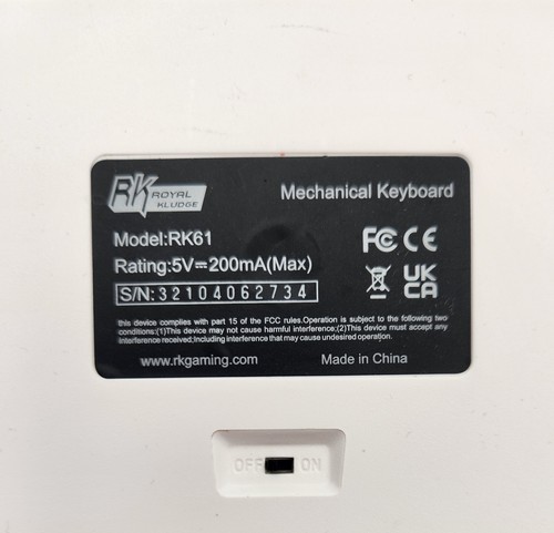 Royal Kludge RK61 Gaming Keyboard - Keyboard Only - 第 3/5 張圖片
