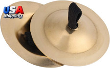 Belly Dance Finger Cymbals, 2Pcs Dancing Finger Cymbal Brass Zills Musical Inst
