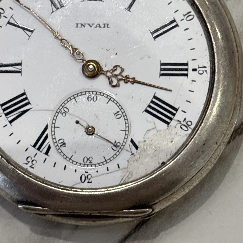 Montre gousset homme argent invar - Photo 4/4