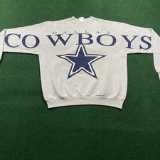 Vintage Dallas Cowboys Sweatshirt Mens XL Gray 90S Cliff Engle NFL Football USA