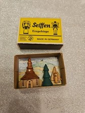 Erzgebirge Seiffen er Miniaturen Streichholzschachtel  Kirche