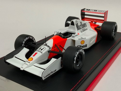 #ad 1 18 AB Models F1 McLaren MP 4 7 from 1992 Senna Car #1 Leather Base AB2 10 $299.95