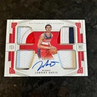 2023-24 National Treasures Rookie Patch Auto Quad Johnny Davis /99 Wizards