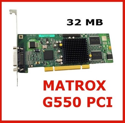 RETRO PCI 32MB Matrox G55MDDAP32DBF F7011 Graphics Video Card ( PCI not PCI-E)