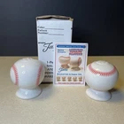 Fiesta Baseball Salt and Pepper Shakers HLCCA 2003 Exclusive Homer Laughlin
