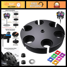 Multi Microphone Holder for 6 Mics - Aluminum, Wired/Wireless, Stand Organizer