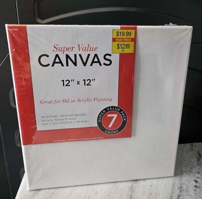 12x12 Stretched Canvas, 7 Artists Canvas