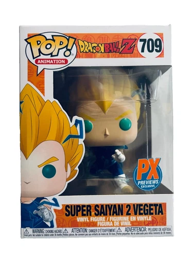 Funko POP! - Dragon Ball Z #709 - PX Previews Super Saiyan 2 Vegeta - Light Wear