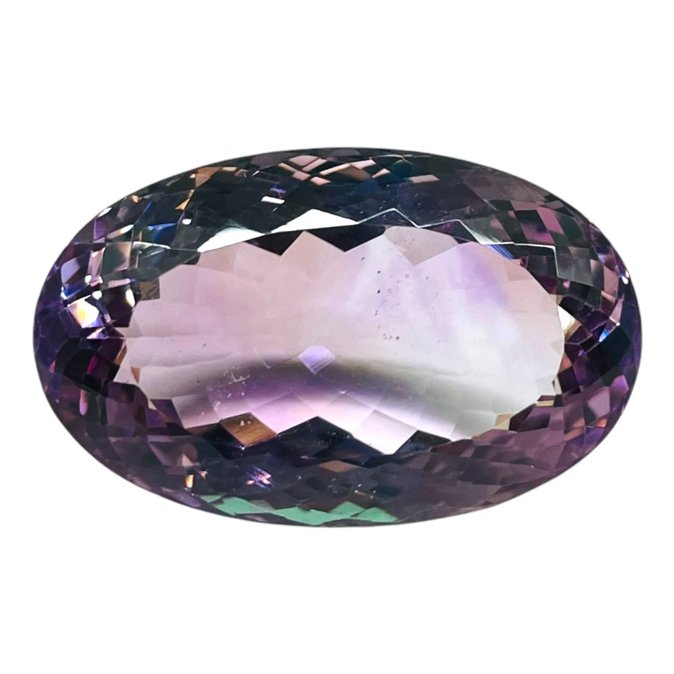 Enorme colgante tamaño piedra preciosa VVS 33,75 quilates amatista rosa natural 26x16 mm corte ovalado Foto 4 de 4