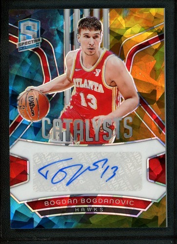2023-24 Bogdan Bogdanoic 14/49 Auto Panini Spectra Autographs Ice Cracked - 第 1/2 張圖片