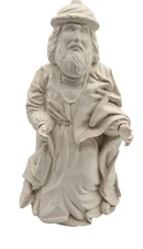 Vintage 1991 Bisque Ceramic Wise Man Ready to Paint 10.75" Christmas Nativity