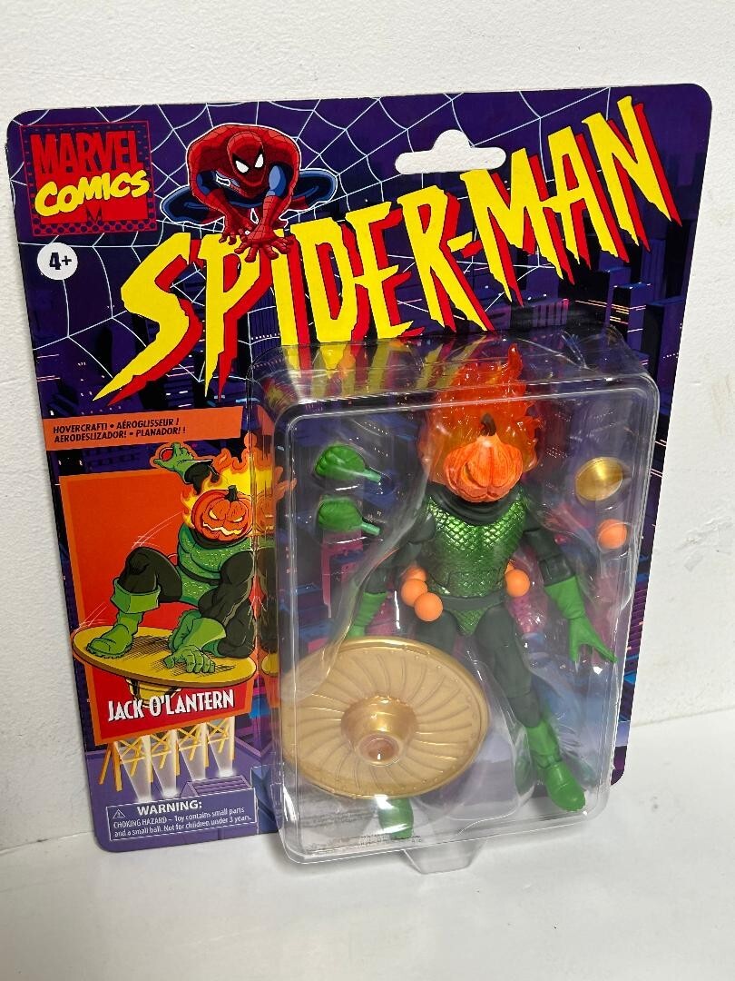 2024 Hasbro Marvel Legends 6" Spider Man Retro Collection Jack O' Lantern