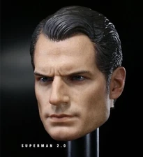1/6 Superman 2.0 Clark Kent Henry Cavill Head Model Fit 12'' Action Figure Body