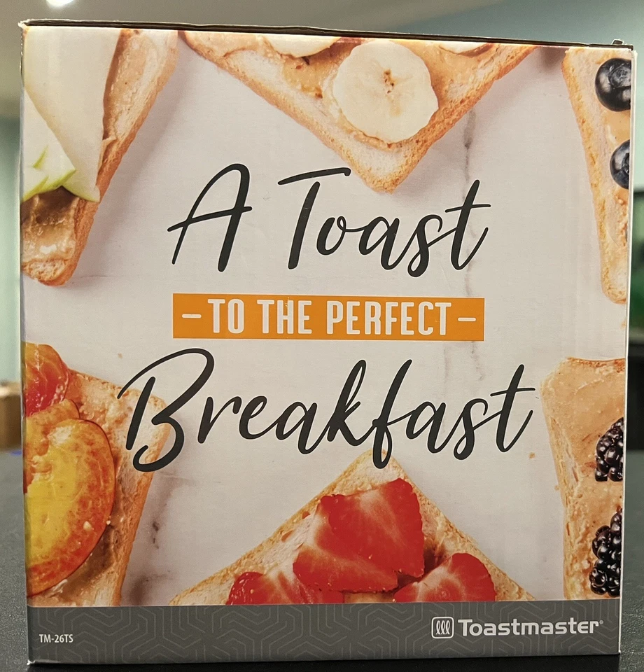 Toastmaster-2-Slice Cool Touch Adjustable Toaster Wide Slots, Black & Chrome - Image 2 of 4